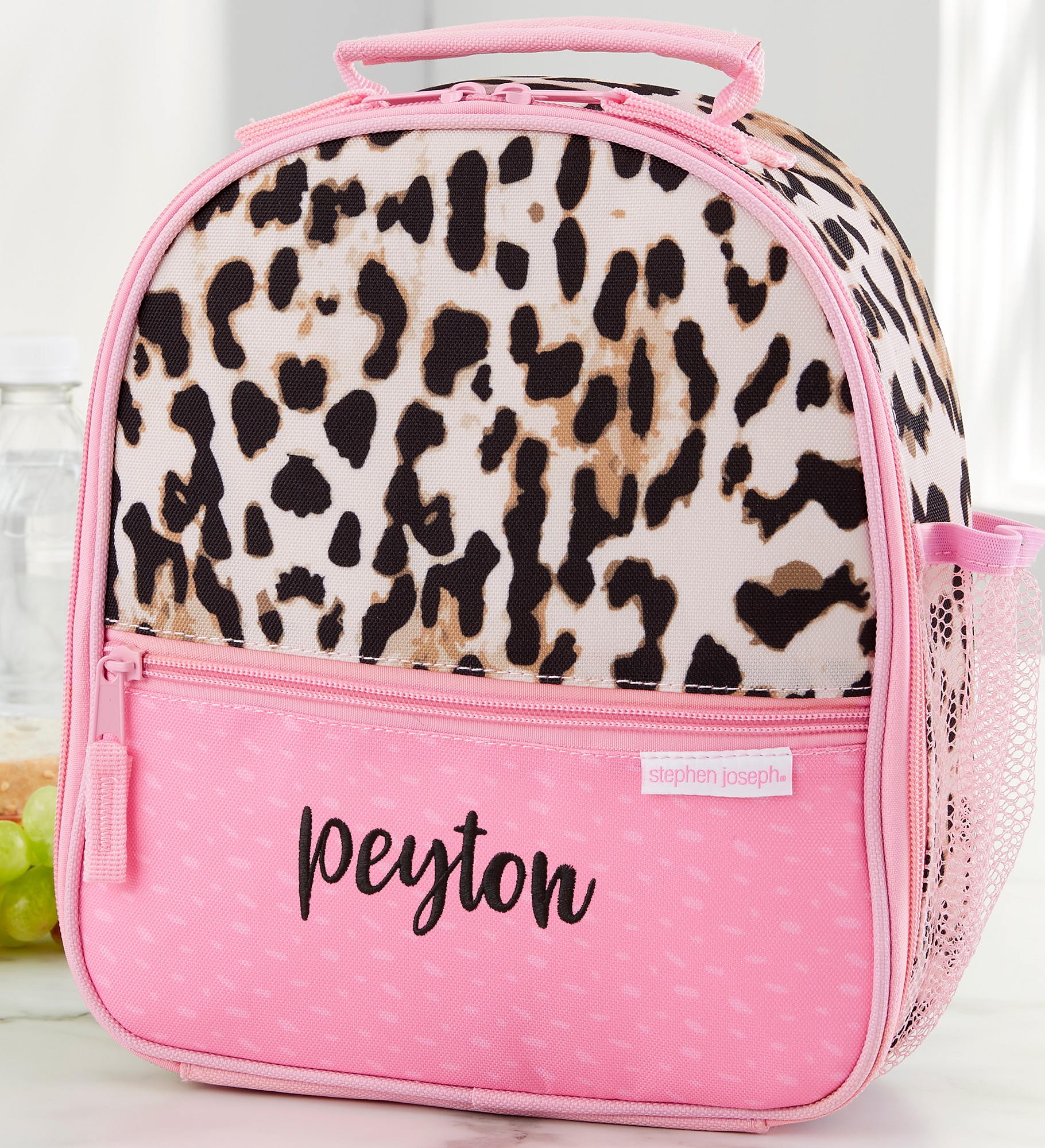 Leopard Print Personalized Lunch Bag by Stephen Joseph